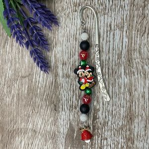 Bookmark Mickey Handcrafted Artisan Beaded Metal Journal Gifts Read Book